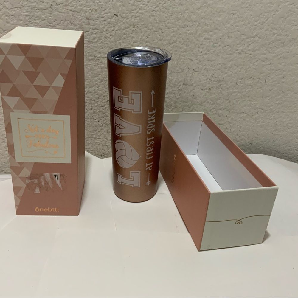 OneBttl Stainless Steel Volleyball Tumbler Double Wall Vacuum Insulated Bottle